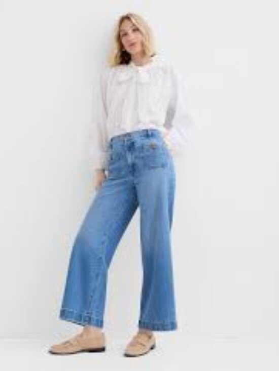 LOFT Denim - Loft The Palmer Wide Leg Jeans 30